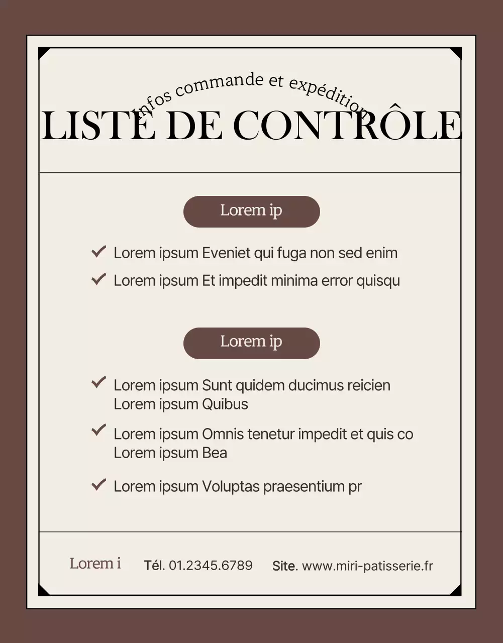 Promouvoir une boulangerie moderne en beige