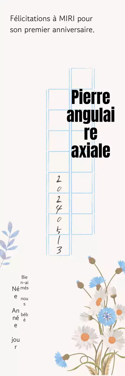 Message de joyeux anniversaire sur papier manuscrit vintage