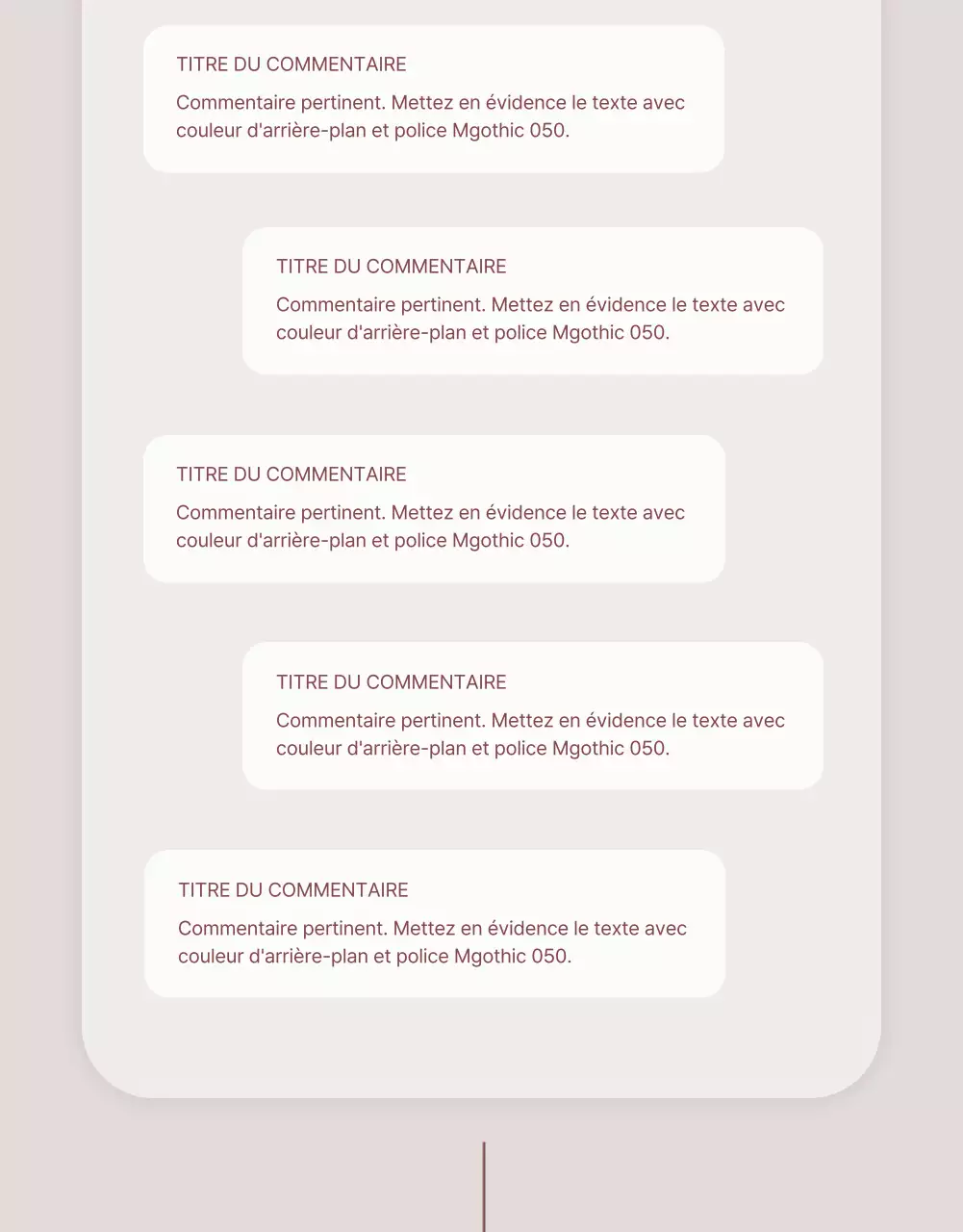 Une publicité vendant un lookbook d'accessoires de bijoux tendance en rose et marron.