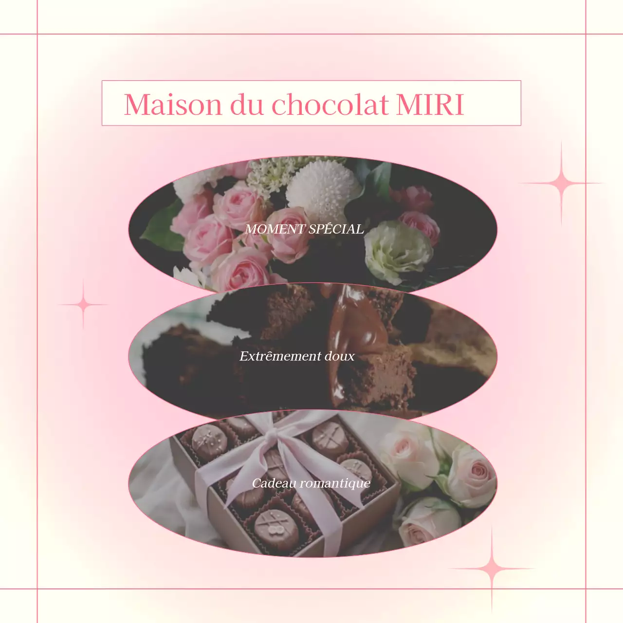 Promouvoir un événement branché de la Saint-Valentin sur fond ivoire et rose