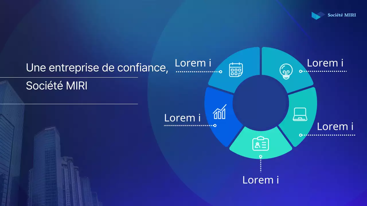 Un simple rapport d'actionnaire en bleu