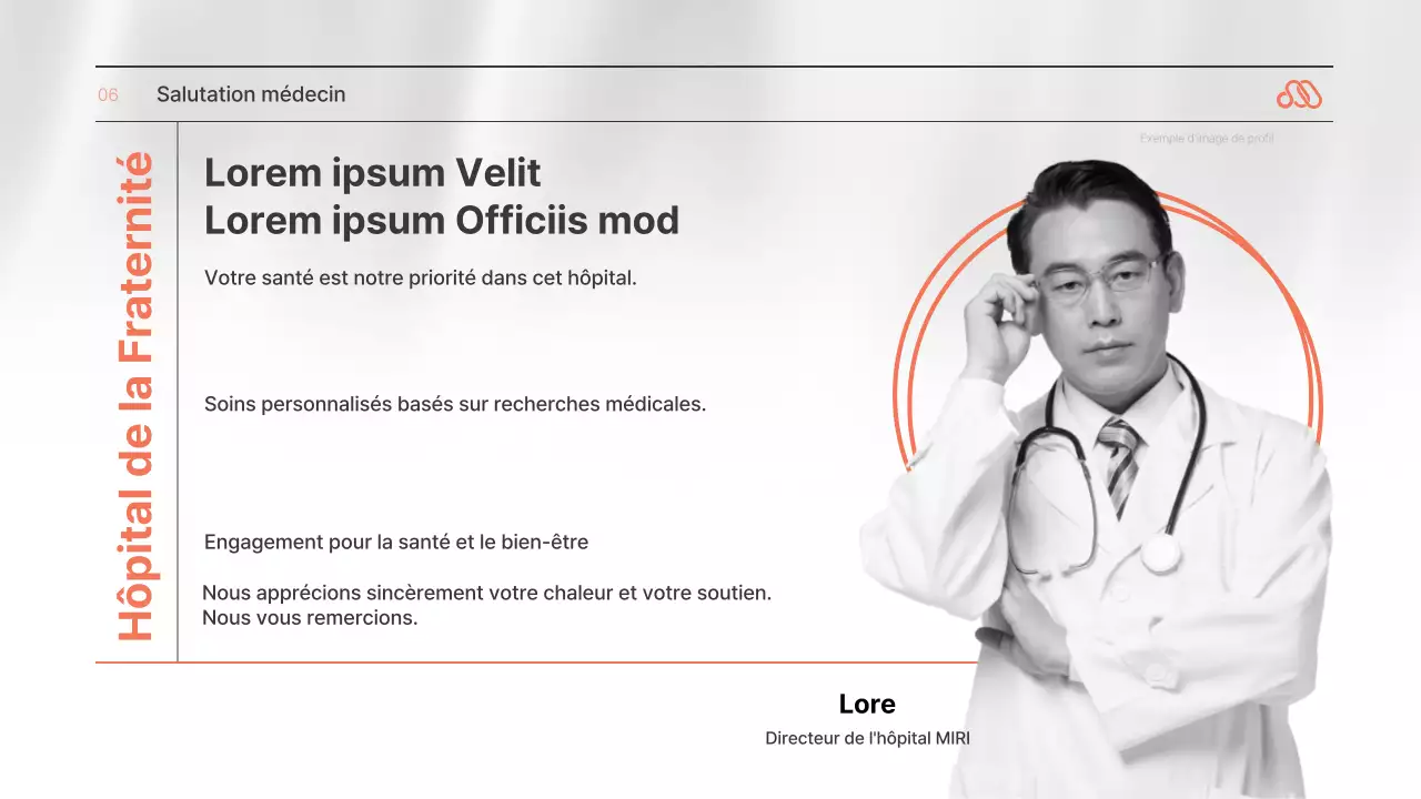 Une lettre de motivation simple, de couleur orange et noir et blanc