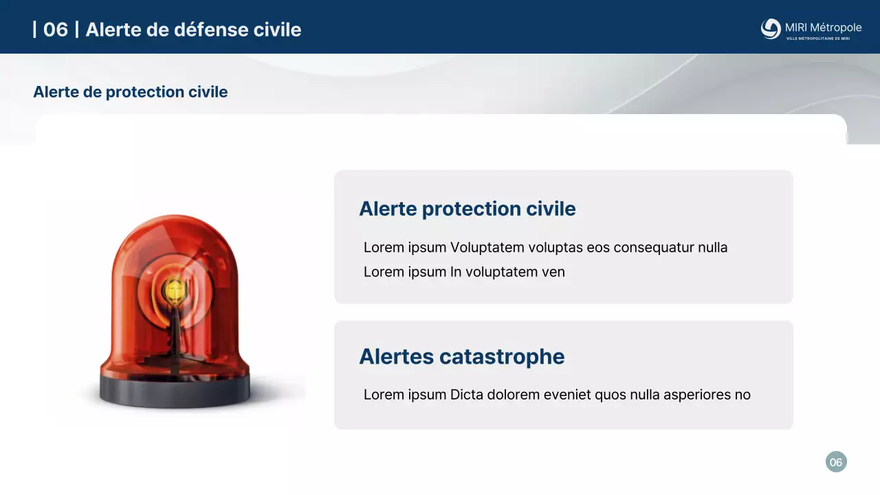 Formation à la protection civile simple et bleu marine