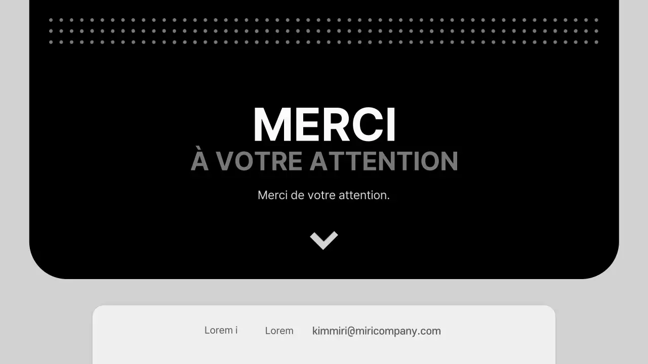 Une proposition commerciale moderne en noir et blanc