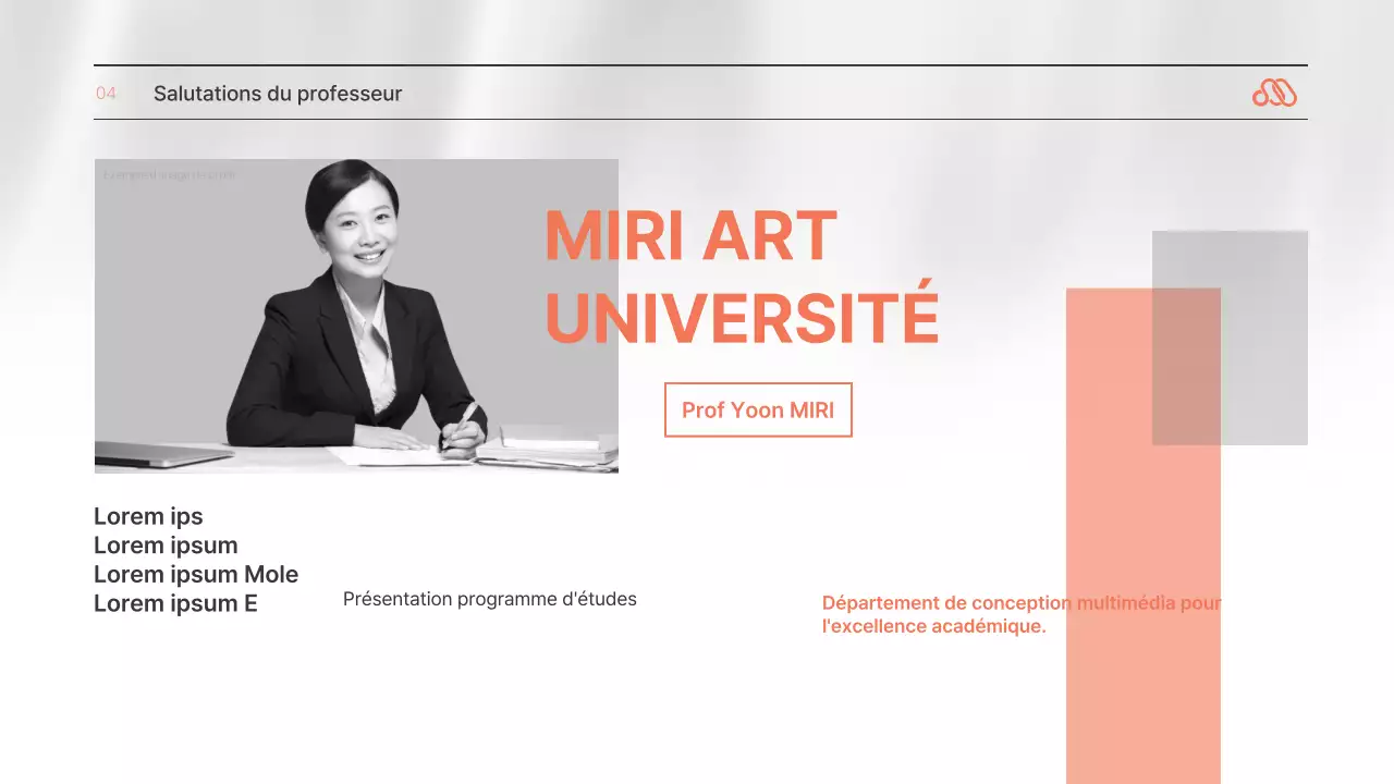 Une lettre de motivation simple, de couleur orange et noir et blanc