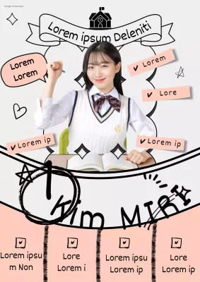 Une annonce d'élection du gouvernement étudiant en rose et gris très tendance