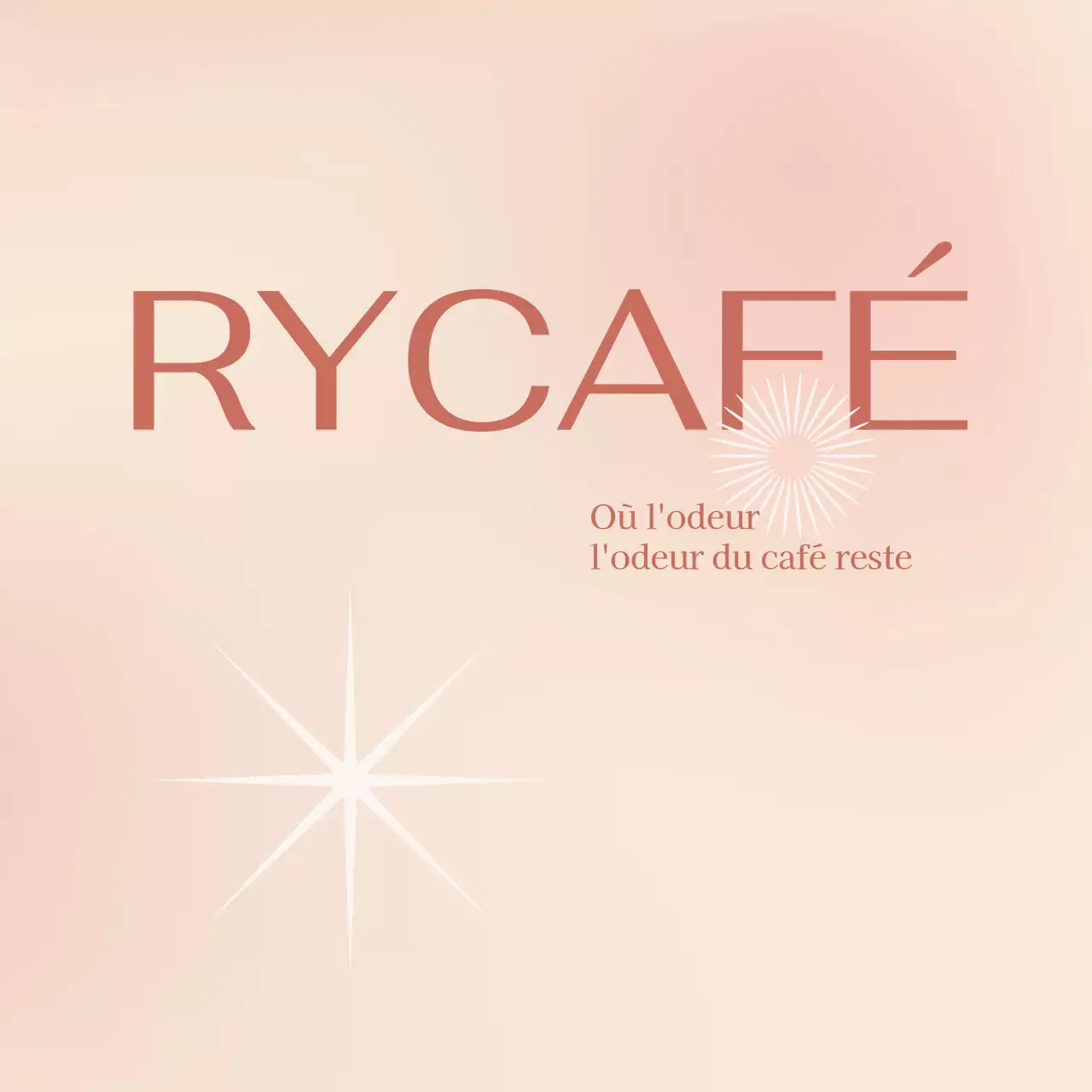 Concept de la série Café rose beige dégradé