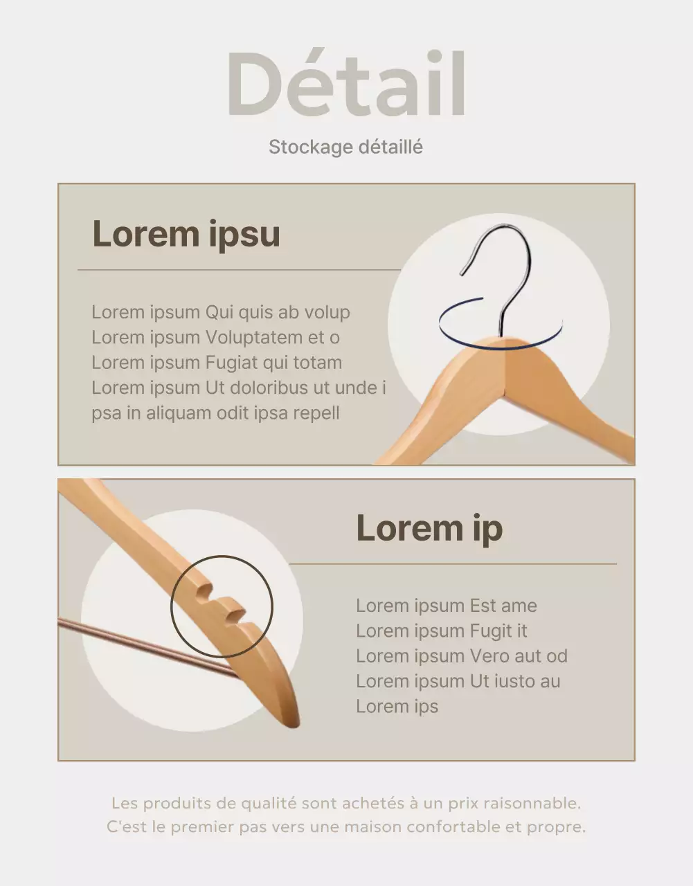 Promouvoir les cintres simples en ivoire