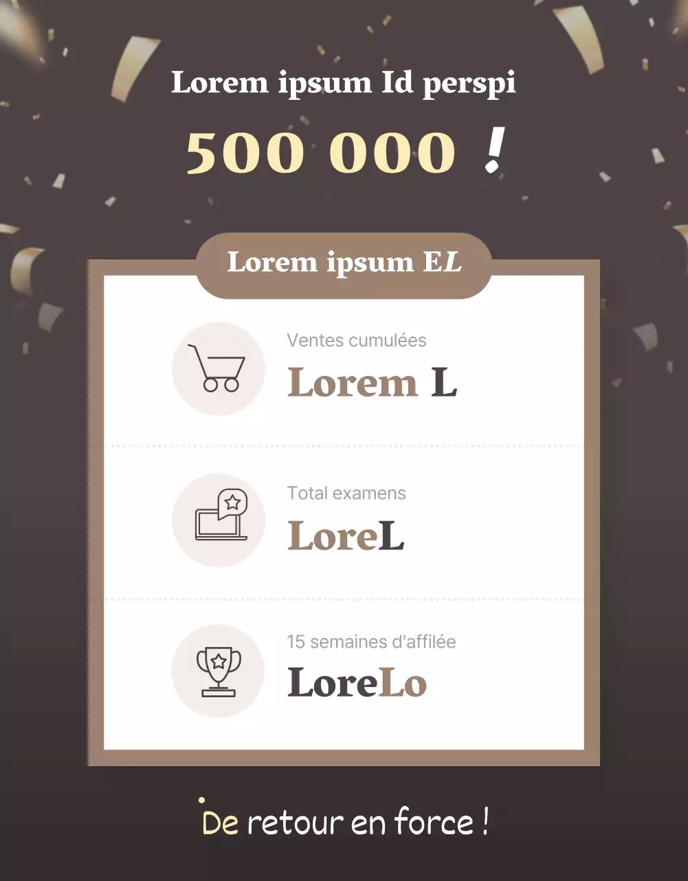 Promotion d'un centre commercial de mode moderne sur fond beige