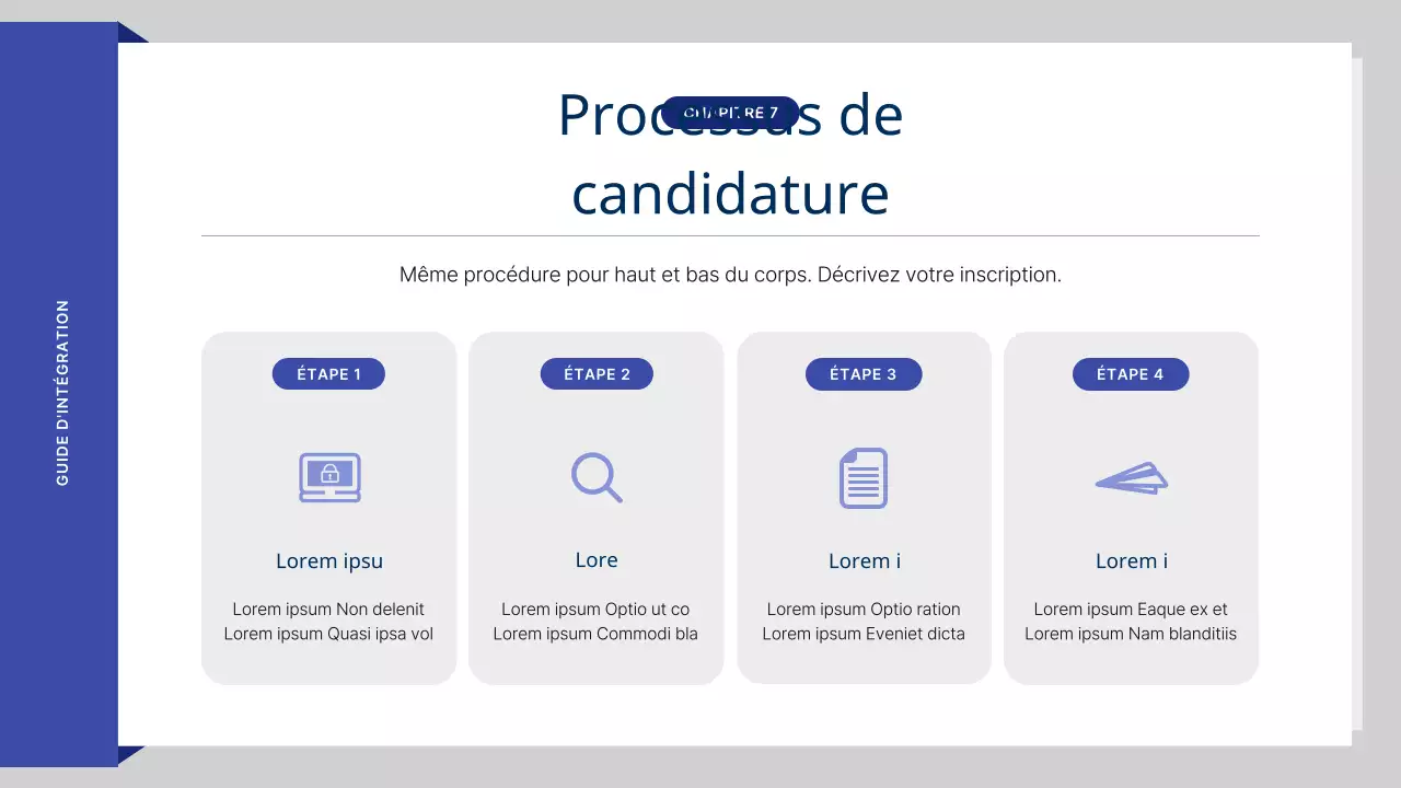 Le beau matériel de formation RH de Blue's