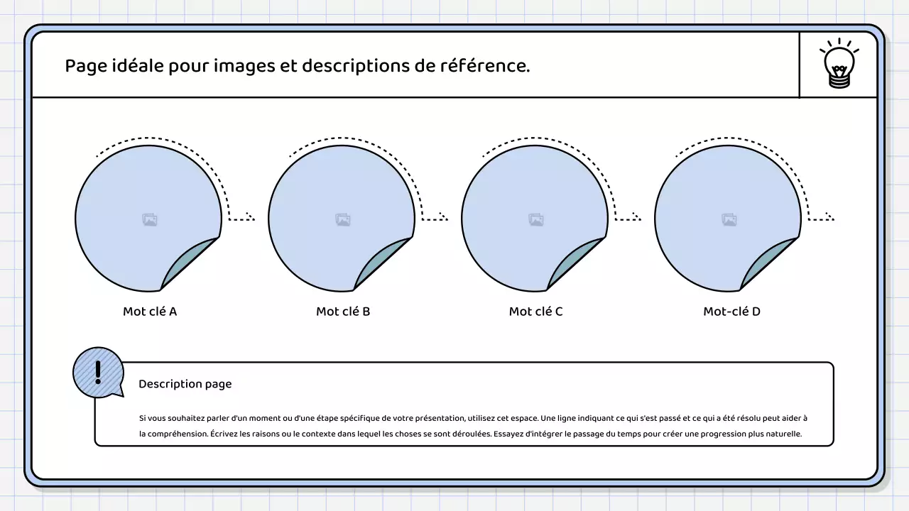 Un rapport de synthèse simple, de couleur bleu clair