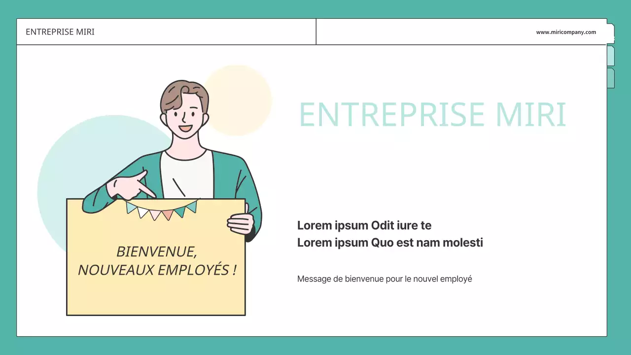 Une formation RH simple expliquée en jaune et menthe