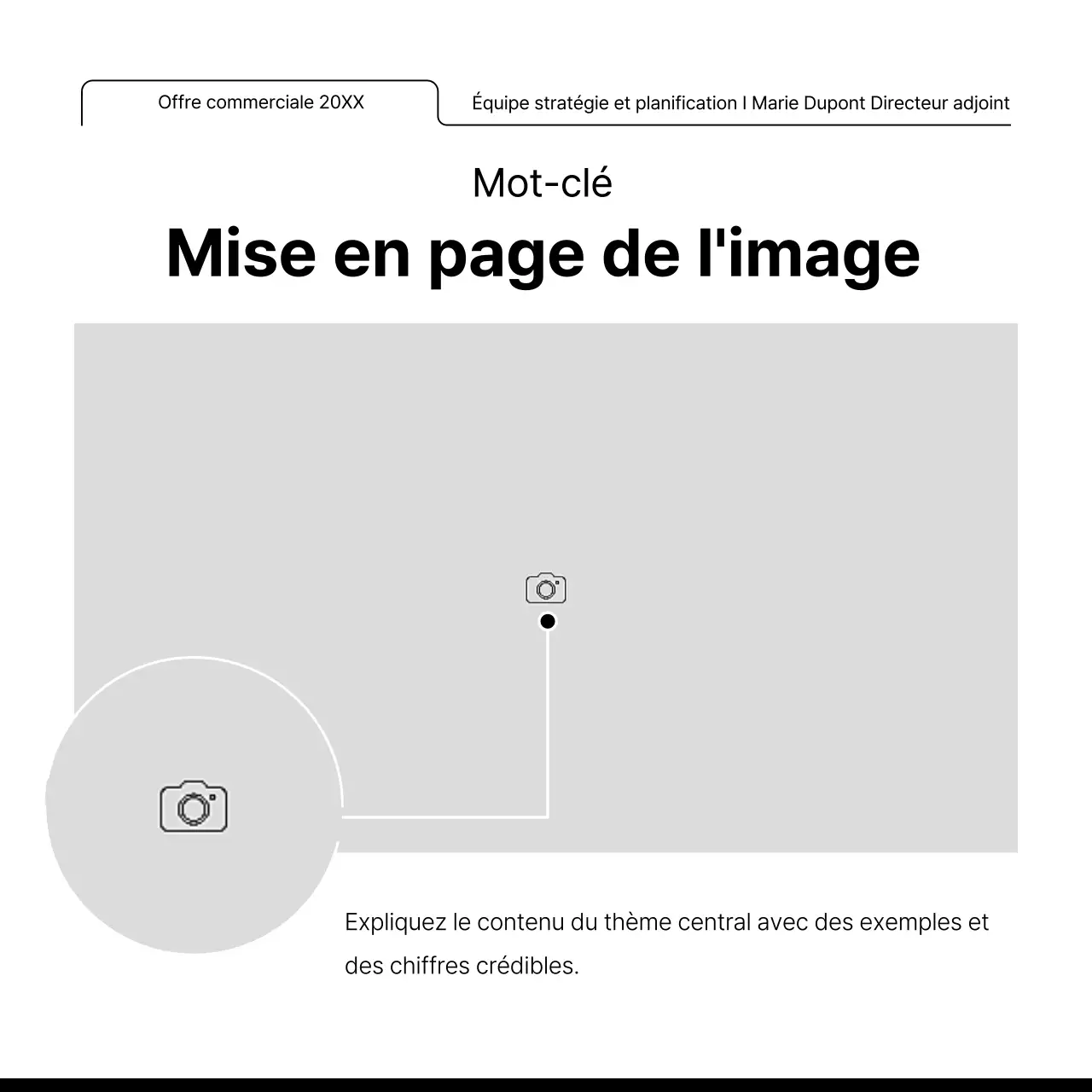 Promouvoir une mise en page avec de nombreux cadres photo simples en blanc et noir