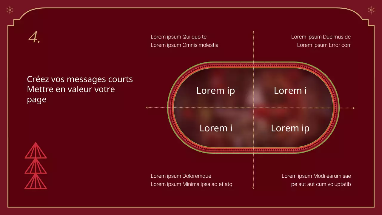Un rapport de Noël classique en rouge et beige