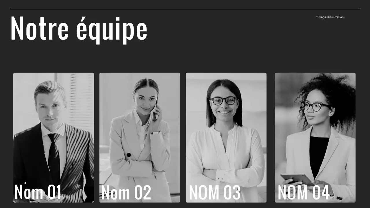 Rapport d'activité minimal en noir et blanc