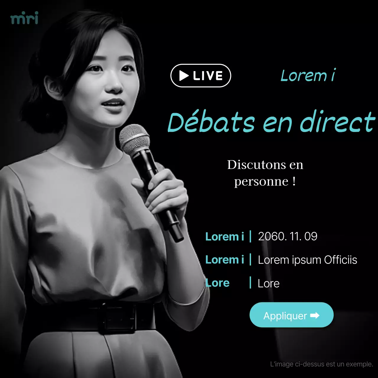 Promouvoir des entretiens de personnalité simples et des discussions en blanc et bleu clair