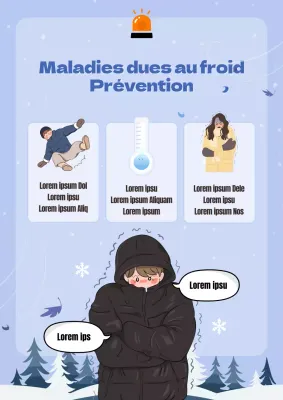Conseils pour prévenir les maladies dues au froid dans le bleu ciel et le noir