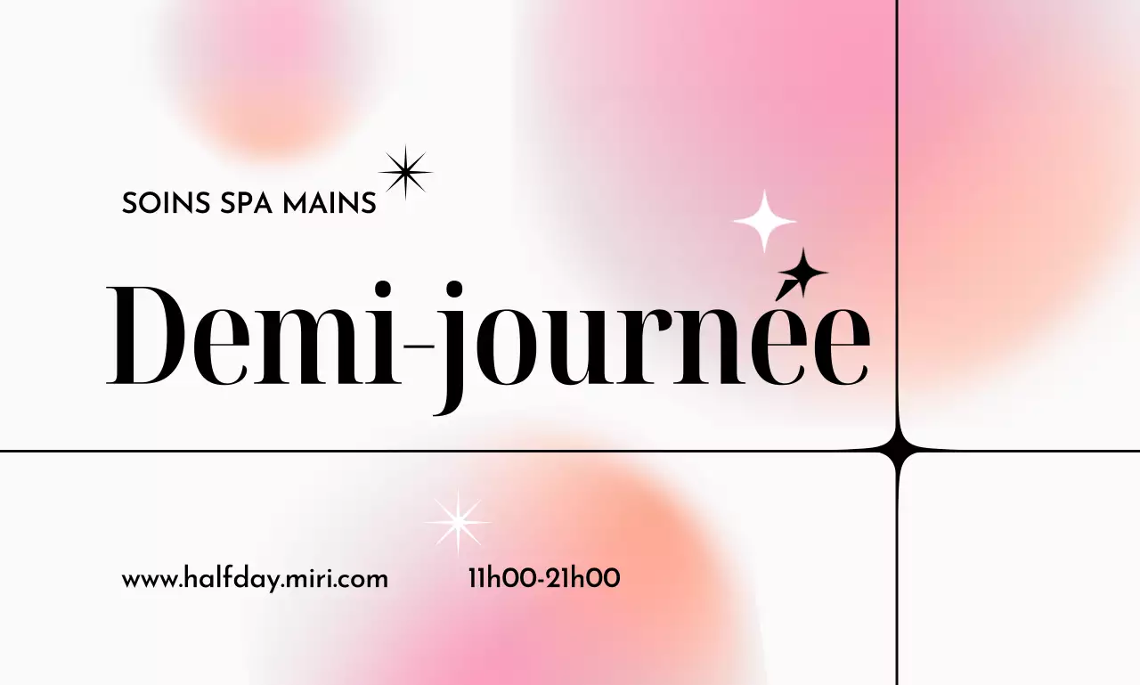 Un design impressionnant avec des dégradés colorés et de grands titres