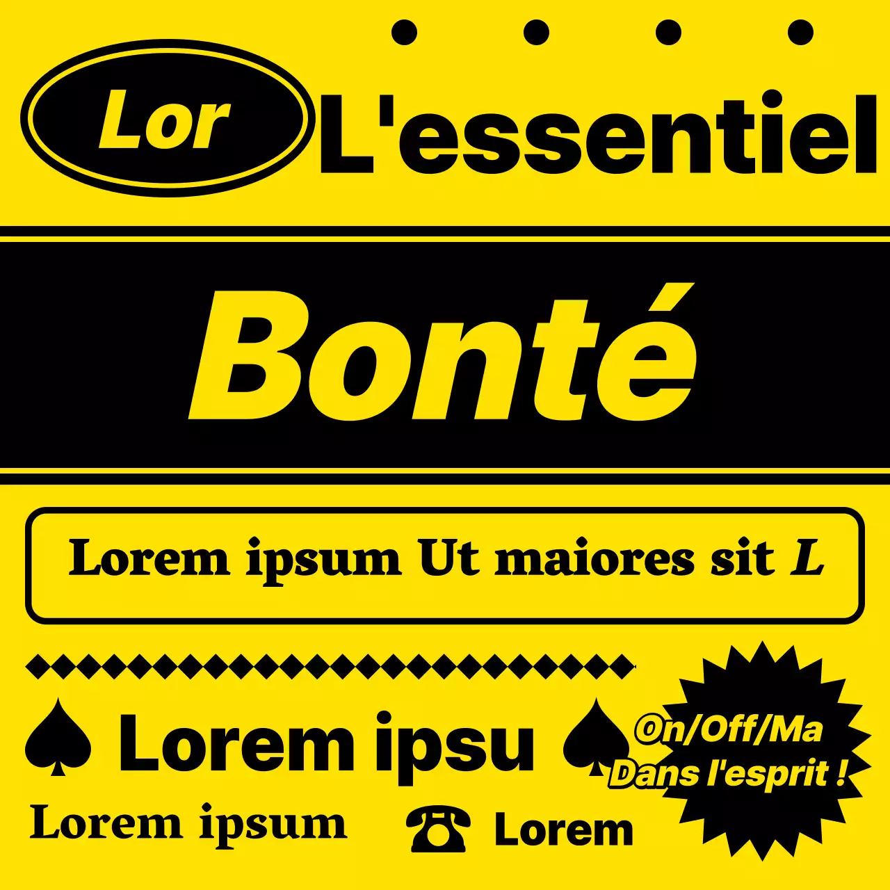 Une devise scolaire rétro en jaune et noir @schoolmarms