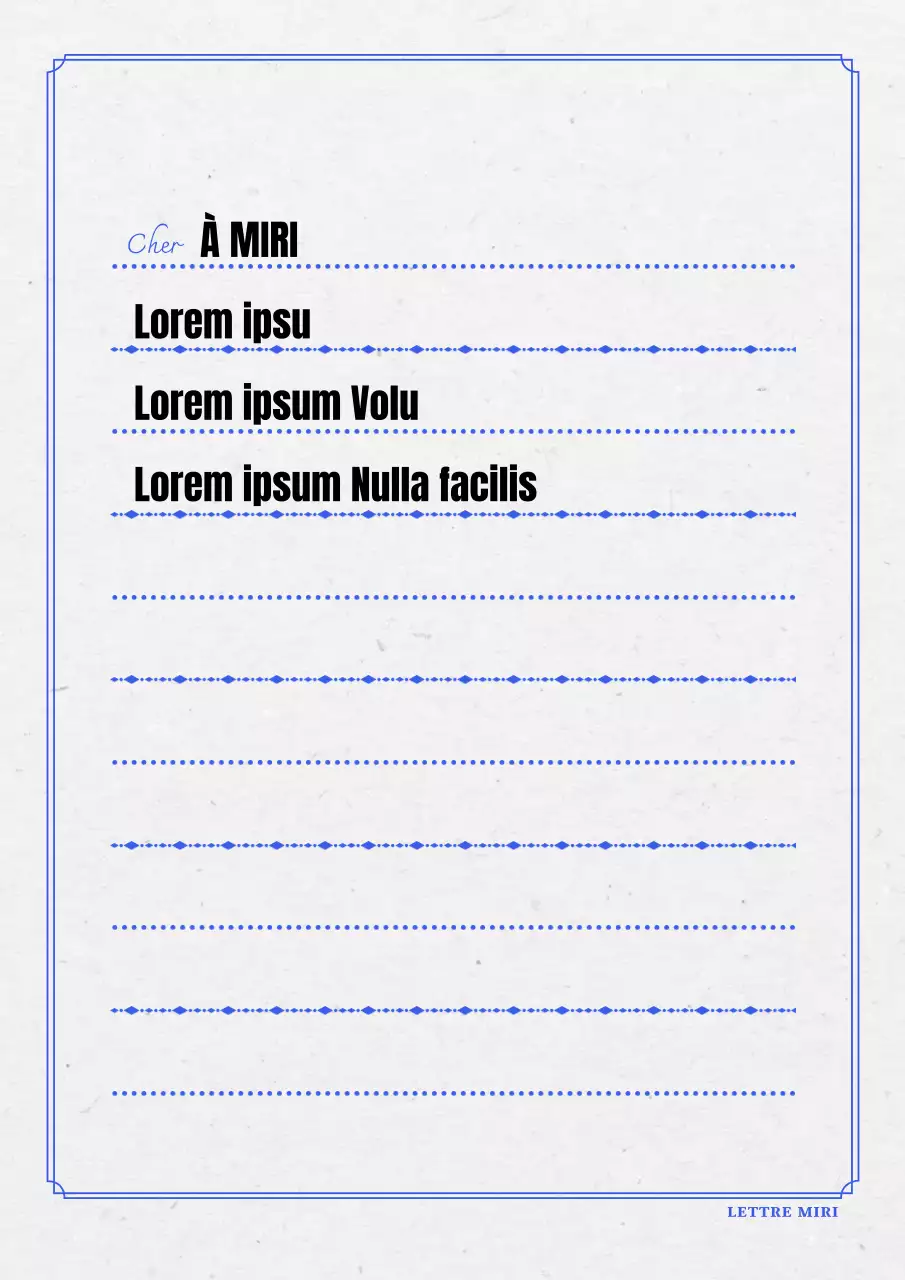 Papeterie analogique moderne en bleu