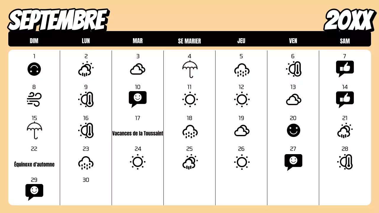 Un arc-en-ciel de calendriers tendance
