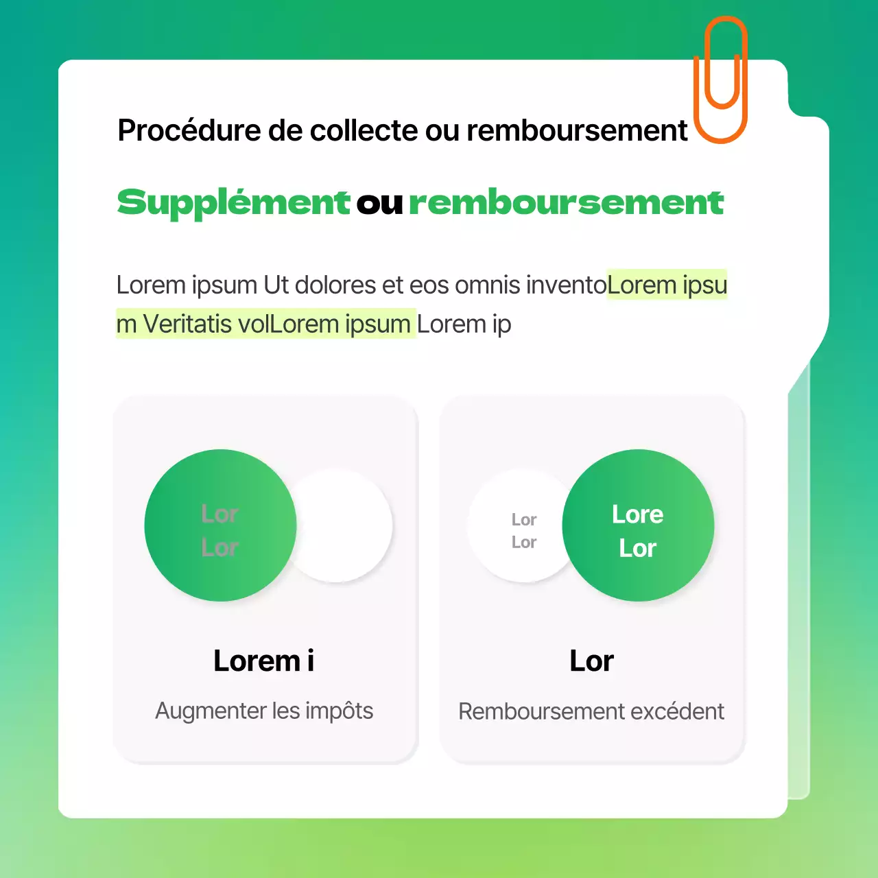Explication moderne de la fin de l'exercice comptable sur fond vert