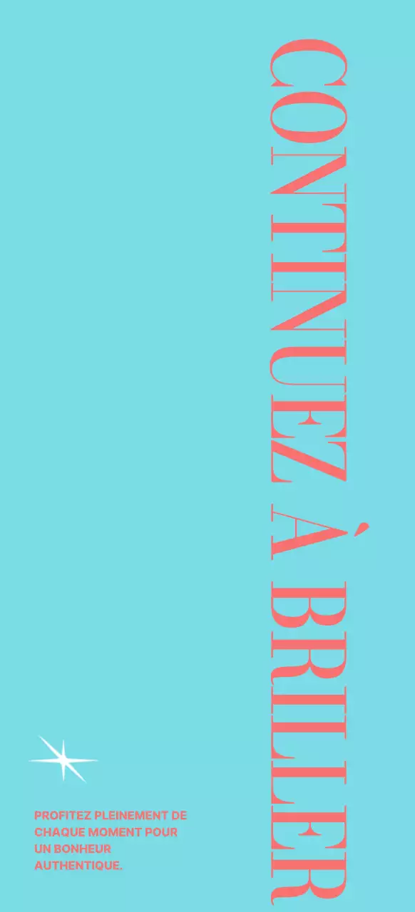 Typographie en bleu et corail