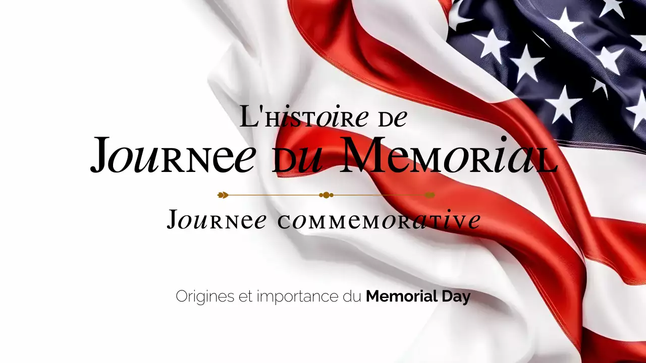 Présentation de l'histoire classique du jour du souvenir en blanc et rouge