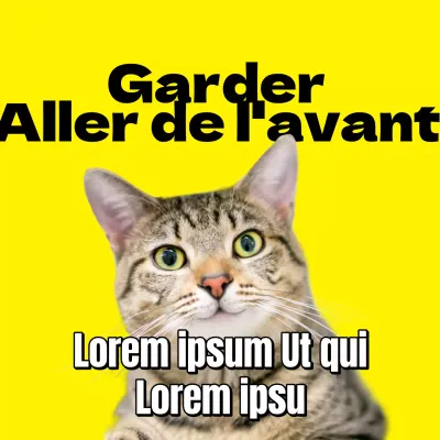 tweet gag jaune et noir