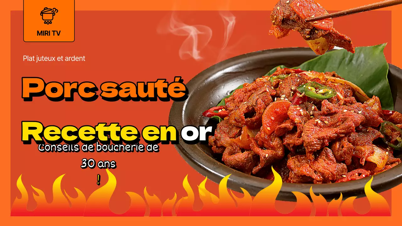 À propos de cette recette simple de sauté rouge et orange