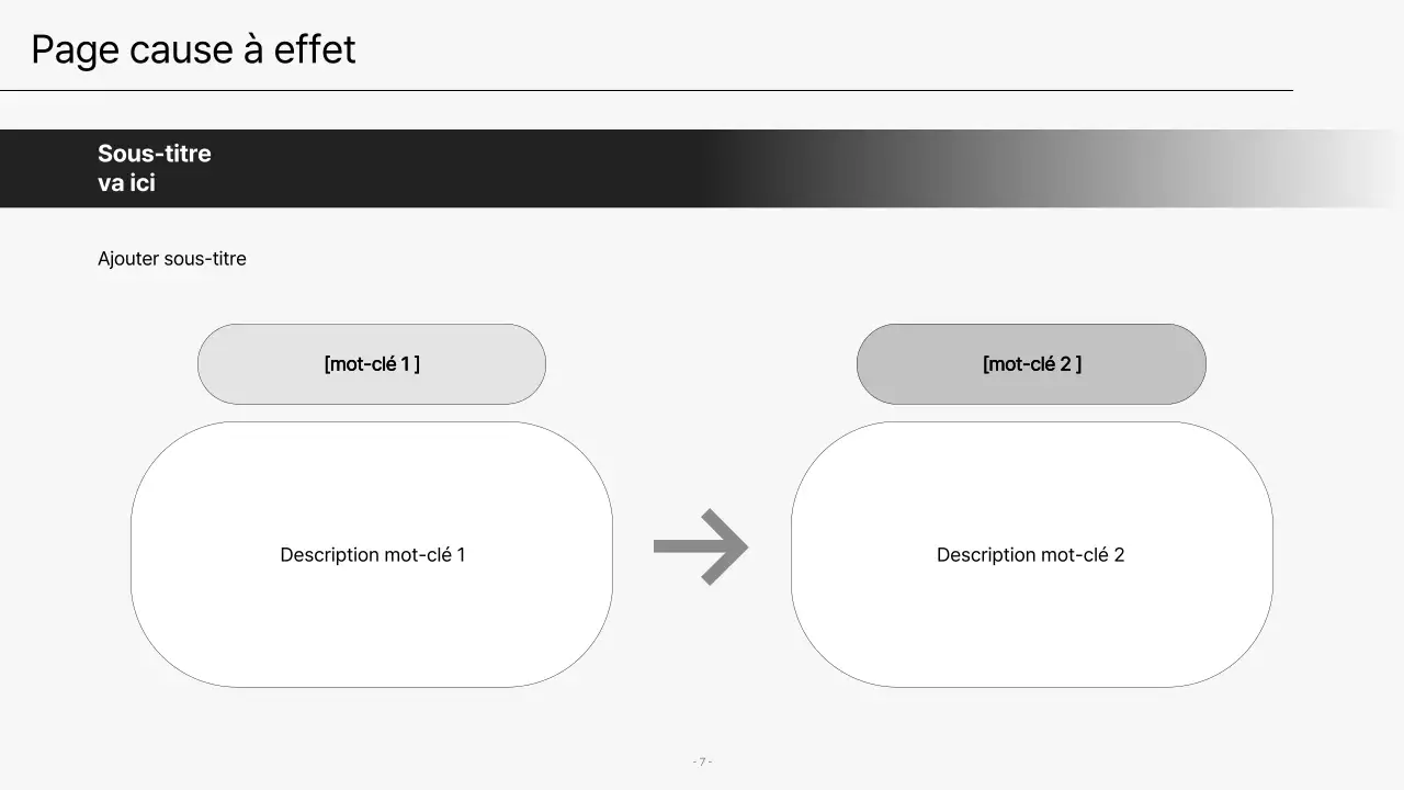 Présentations d'entreprise modernes en noir et blanc