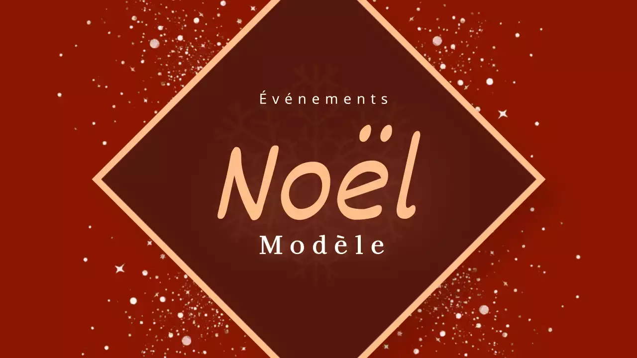 Une luxueuse présentation de Noël en rouge et brun