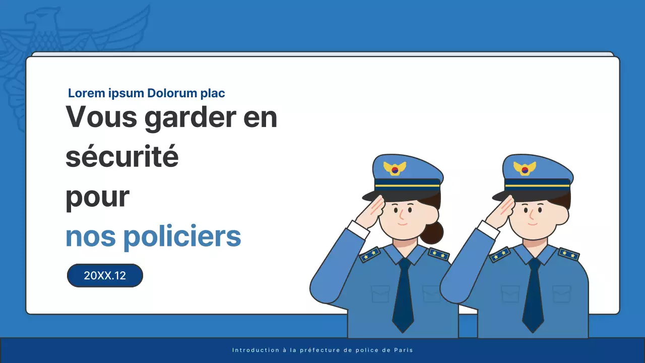 Affichage par défaut des bulletins d'information des commissariats de police en bleu et bleu marine