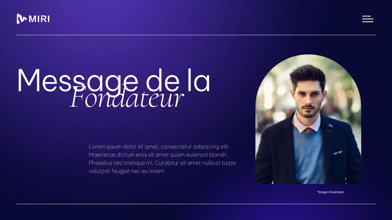 Matériel de profil professionnel moderne et professionnel en violet et blanc