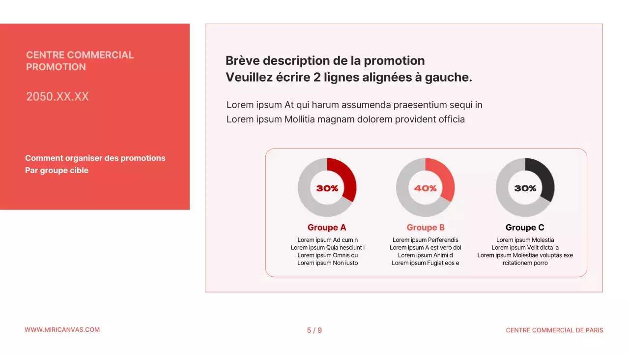 Un simple dossier promotionnel orange et noir