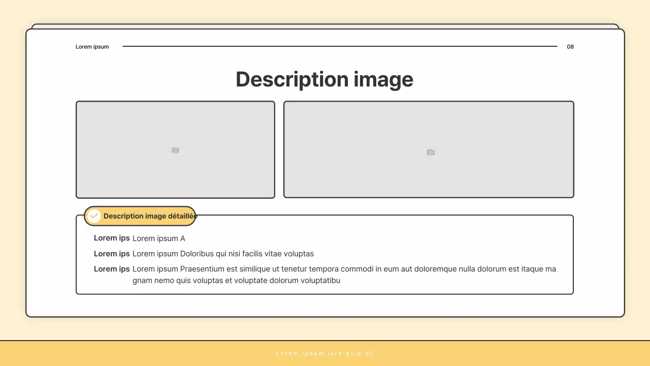 Une lettre d'information de base jaune et blanche du bureau d'aide sociale