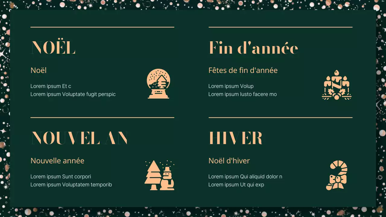 Concept de présentation de Noël sur fond kaki