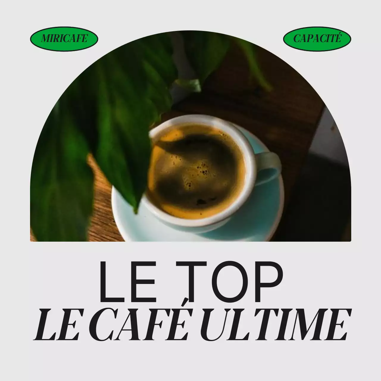 Promouvoir une simple annonce de café vert et orange