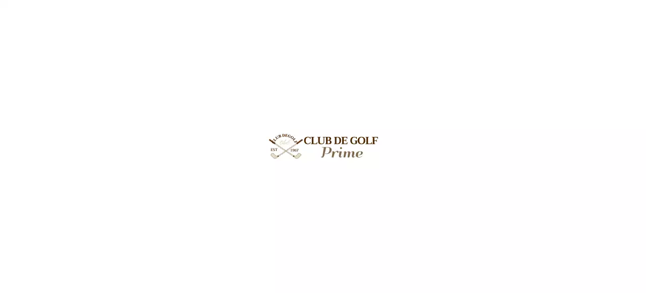 Clubs de golf avec logo de club de golf de couleur marron pour une sensation de classe