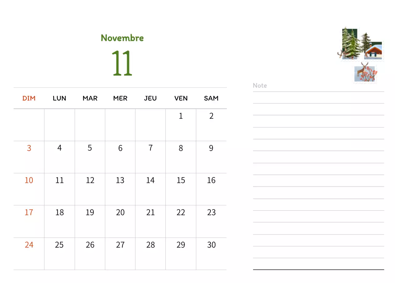 Illustrations de timbres avec un concept chaleureux