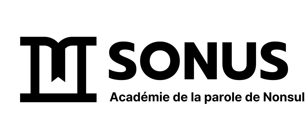 Conception d'une école de rhétorique avec une icône représentant un podium