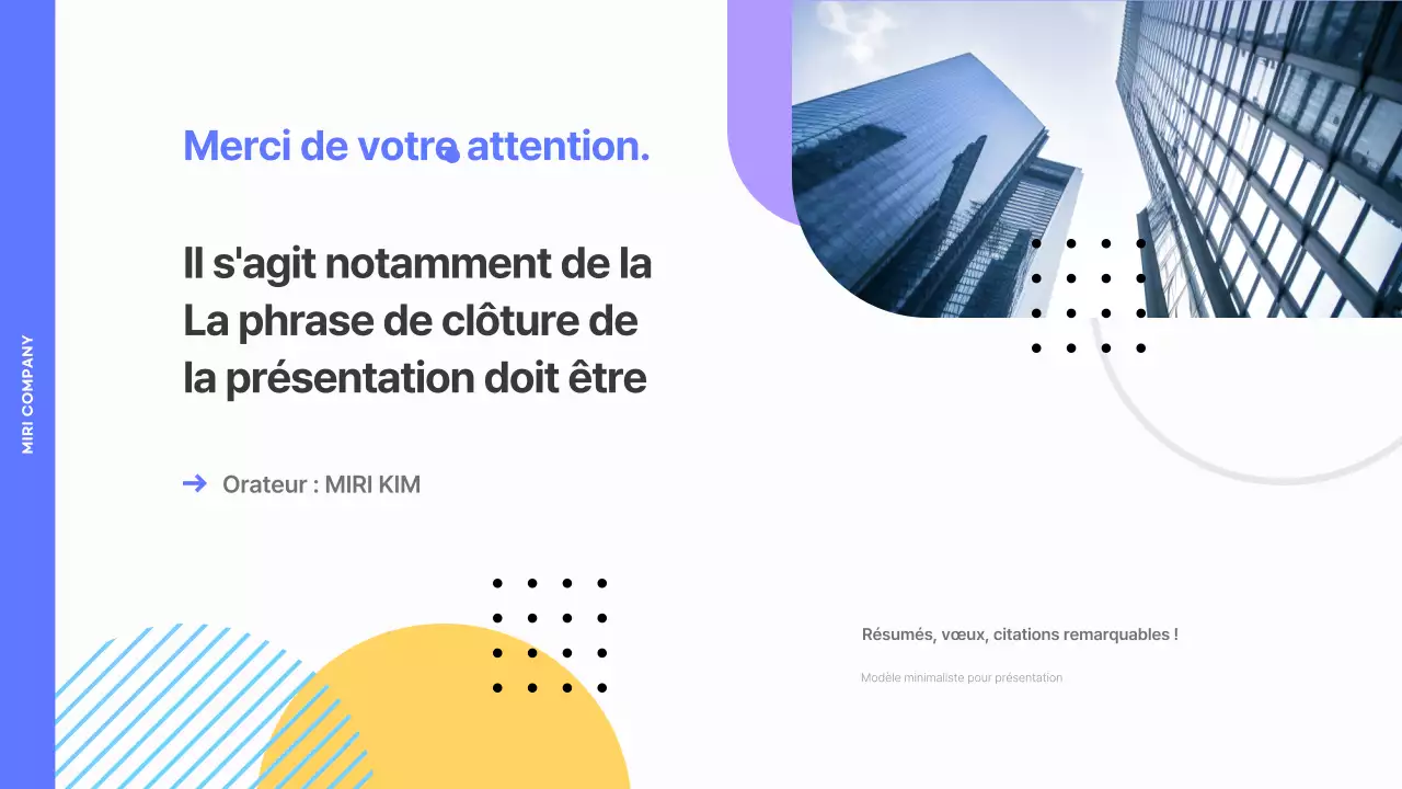 Rapport d'activité géométrique en bleu et jaune