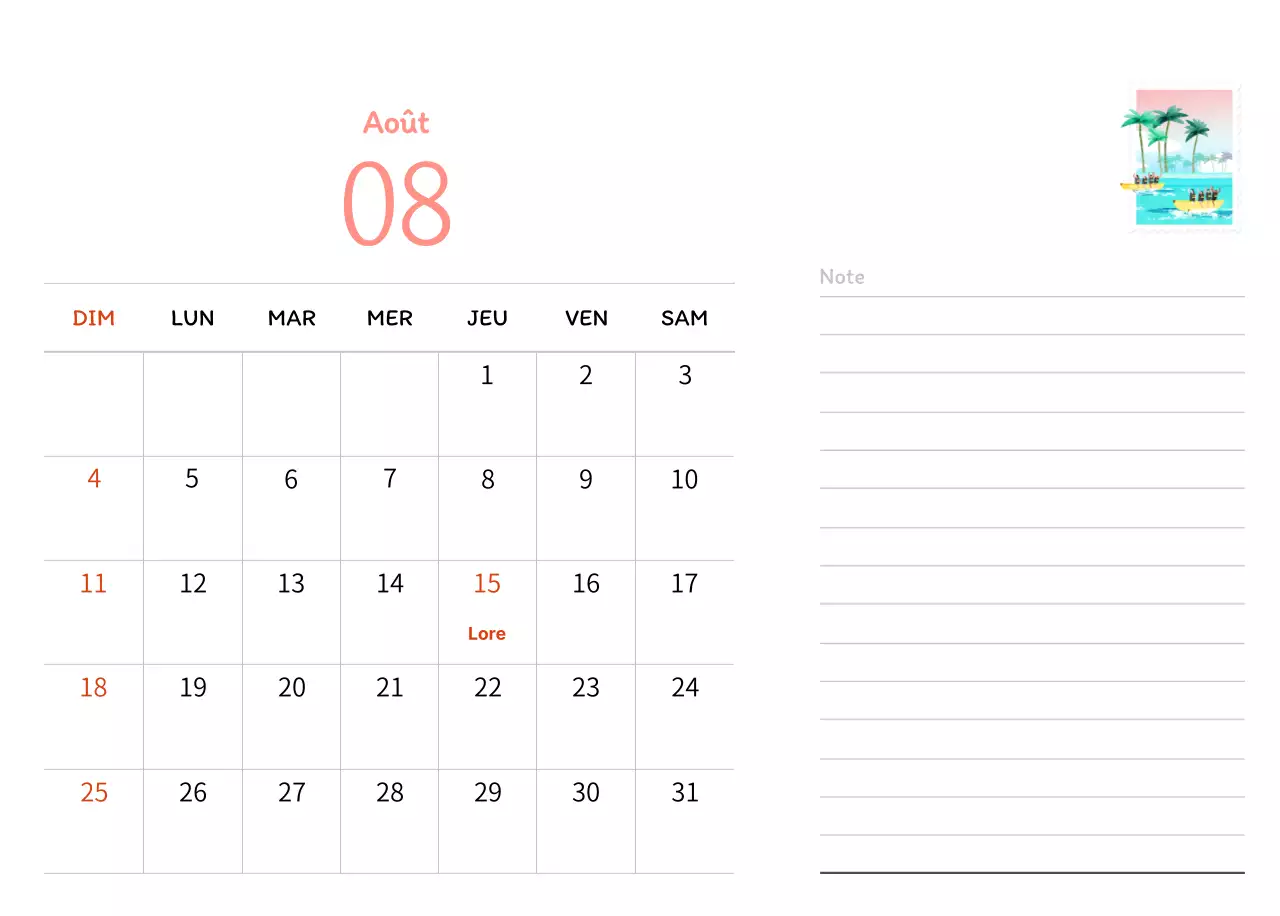 Illustrations de timbres avec un concept chaleureux