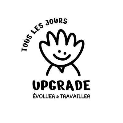 Design circulaire avec caractère de la main