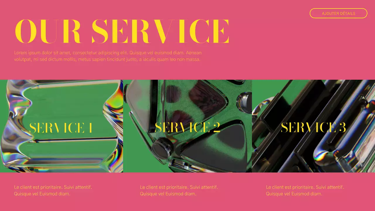 Rapport sur le profil des entreprises modernes vertes et roses