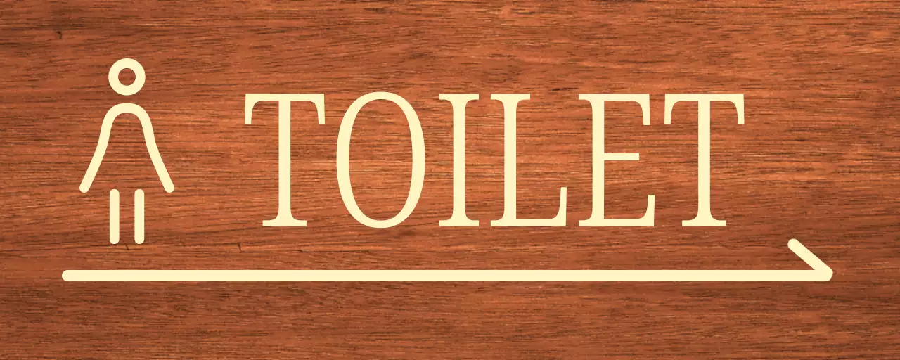 icône femme beige emplacement des toilettes