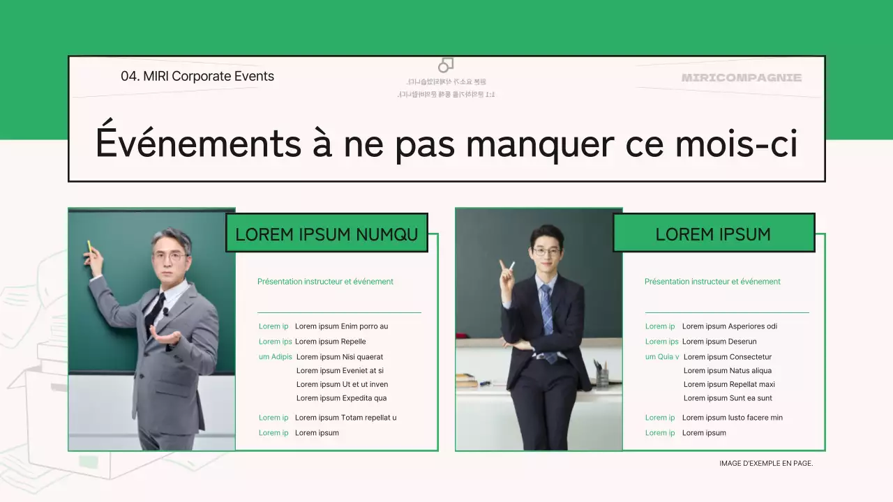 A propos de la lettre d'information mensuelle verte et moderne de l'entreprise