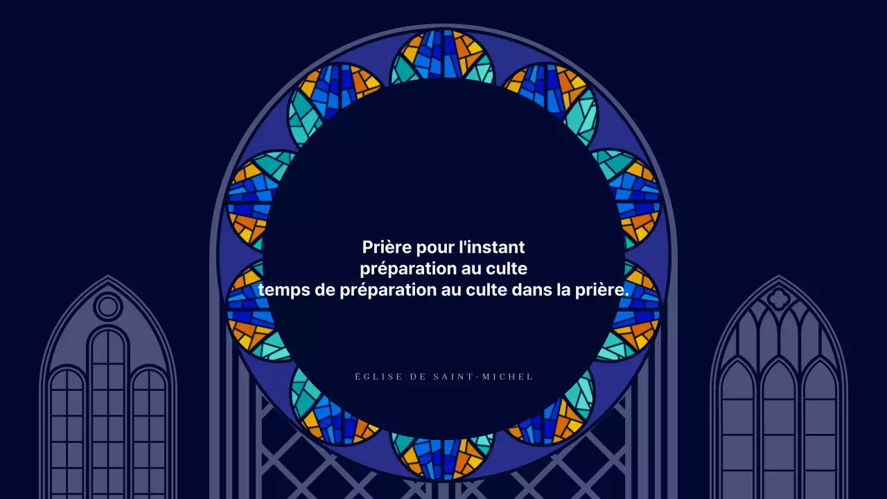 Un guide pour des services religieux simples en bleu marine et beige