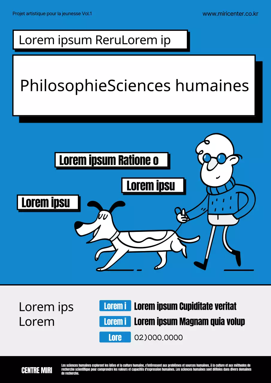 Les étudiants en philosophie et en sciences humaines voulaient du bleu et du gris kitsch.