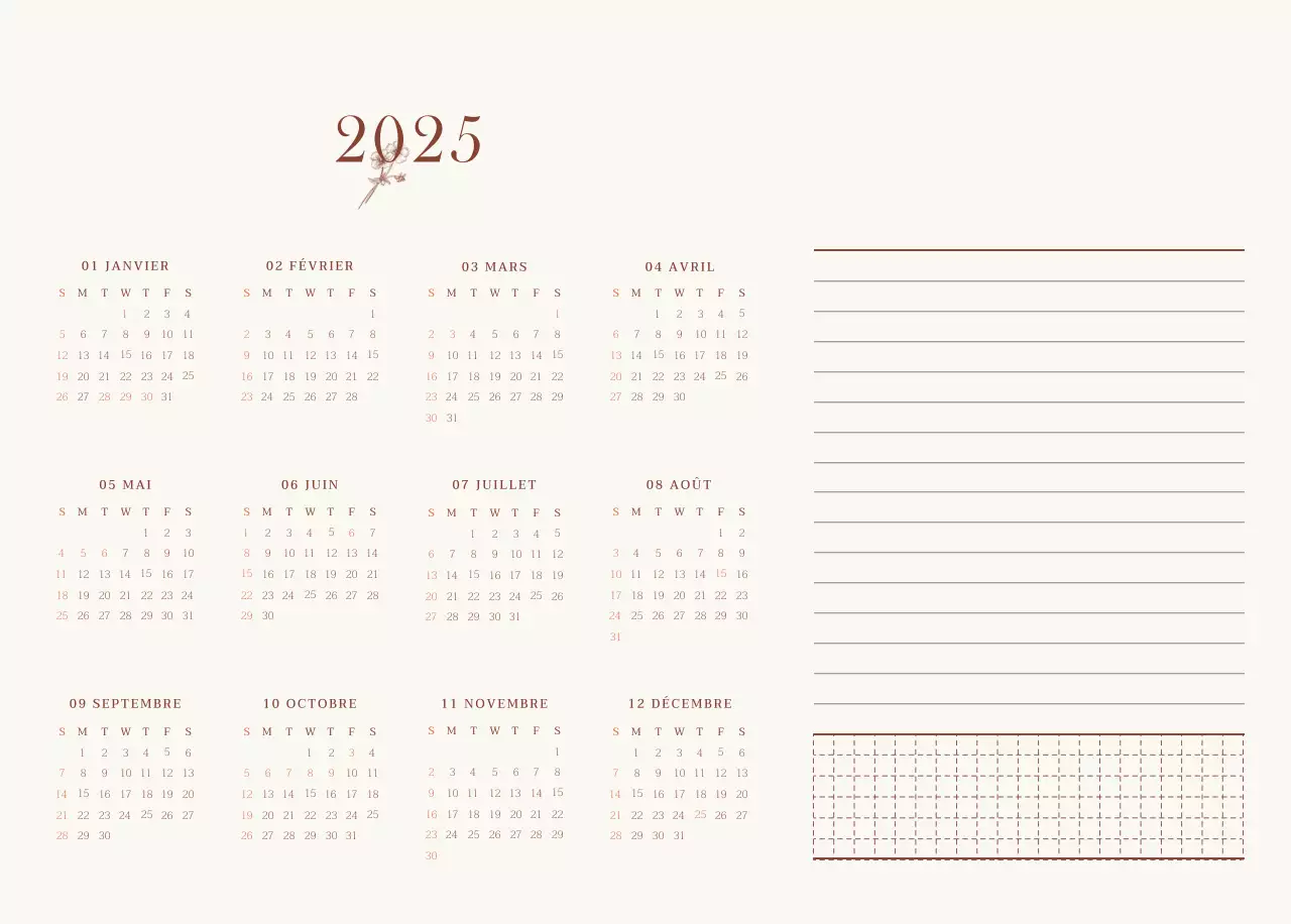 Mise en page de photos de cafés émotionnels en beige et marron